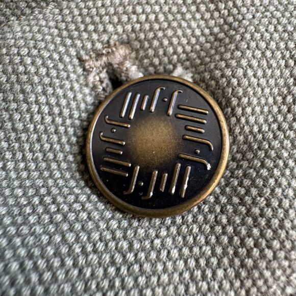 J Jill Jacket 1X XL Army Green Canvas Jacket 2n1 Inner Liner Hoodie Vest Pockets - Picture 14 of 16